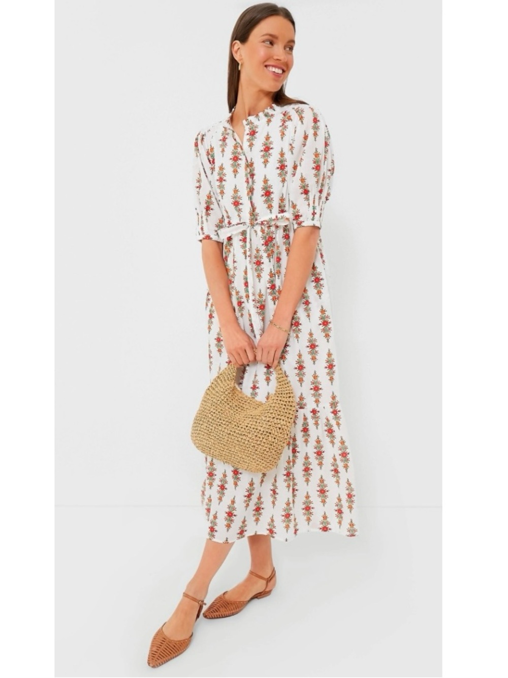 Banjanan Betty Cotton Floral Maxi Dress XL